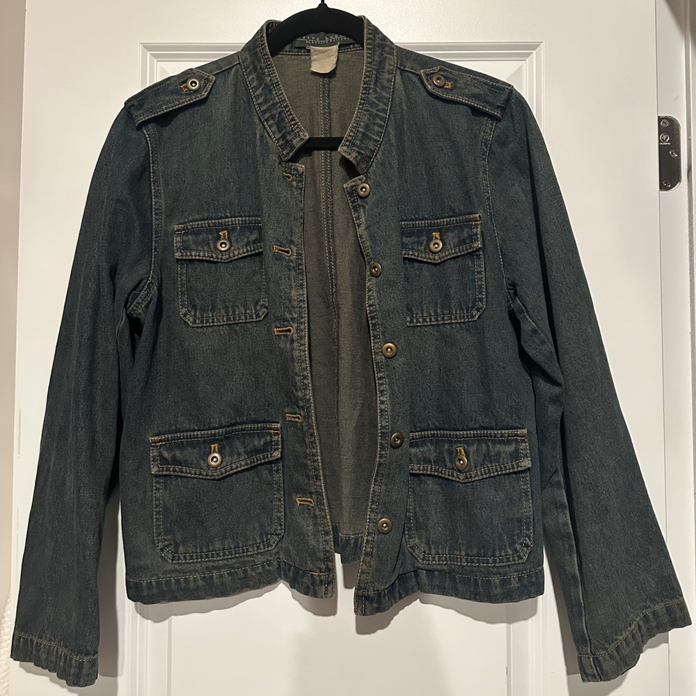 Harve Benard Utility Jacket in Dark Blue